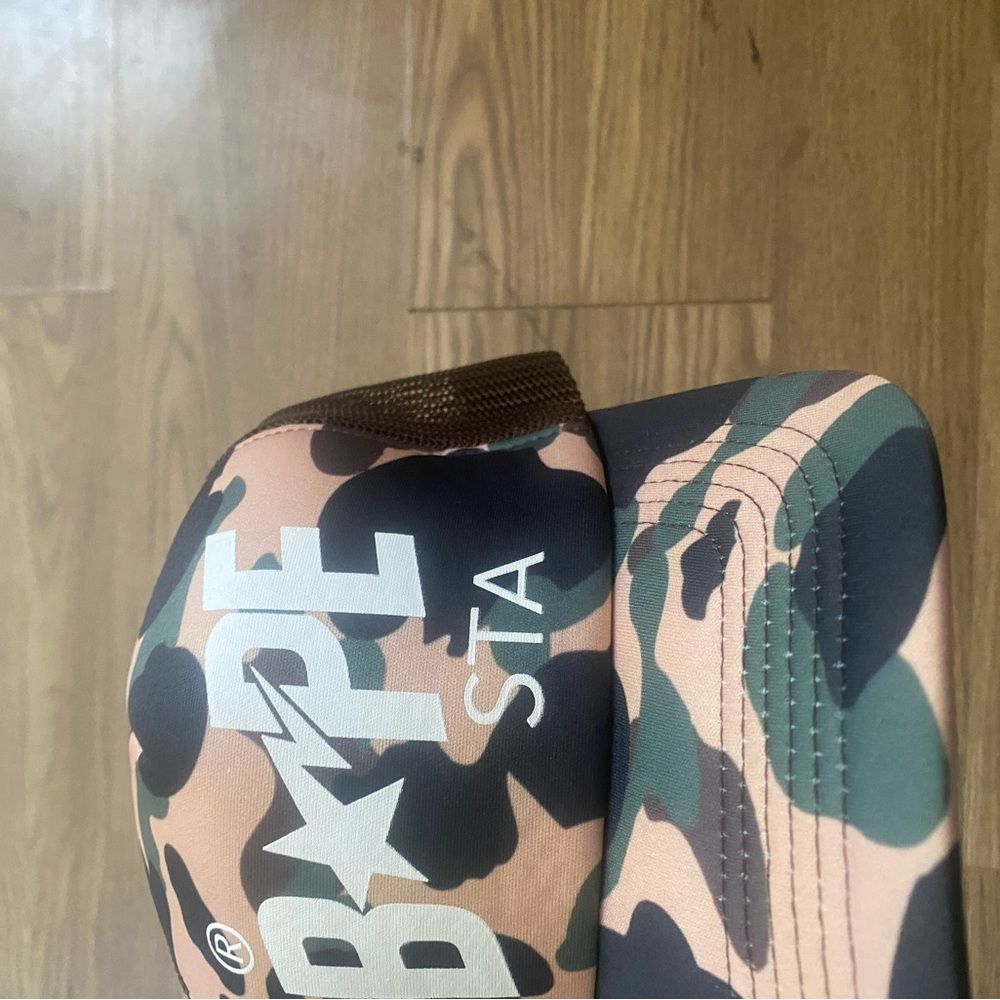 Bape Camo Trucker Hat in Brown, Black, Pink Yellow Camo 1st Camo OS Japan